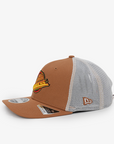 Vancouver Canucks New Era 970 Stretch Snap Trucker Brown/White Skate Hat