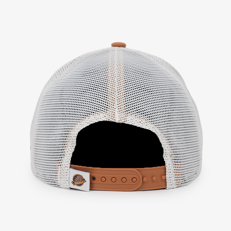 Vancouver Canucks New Era 970 Stretch Snap Trucker Brown/White Skate Hat