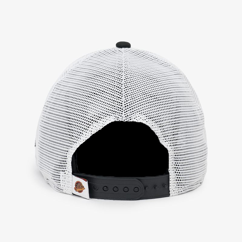 Vancouver Canucks New Era 940 M-Crown A-Frame Trucker Black/White Skate Hat