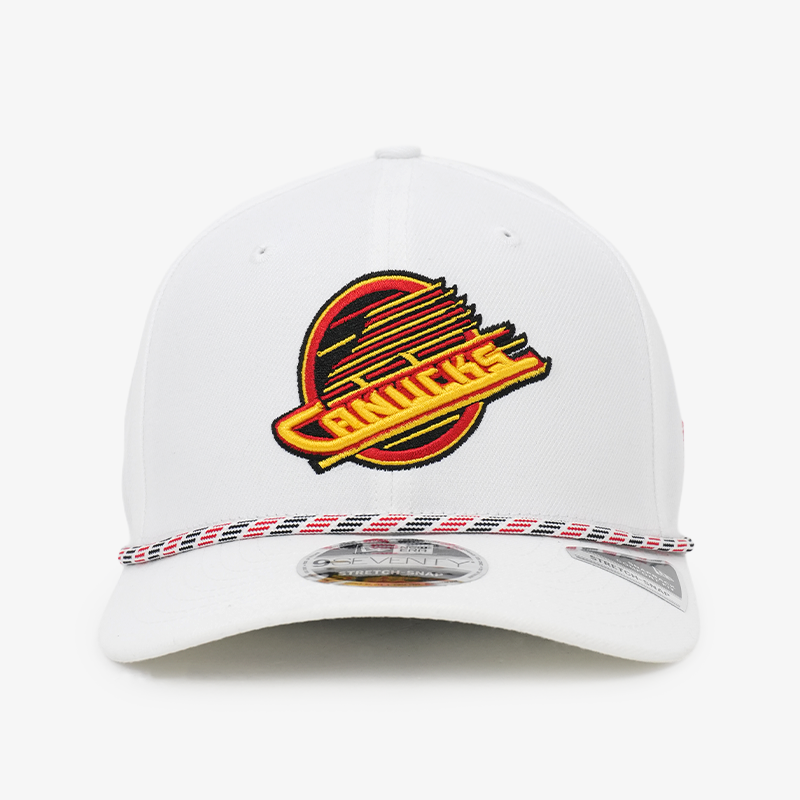 Vancouver Canucks New Era 970 Stretch Snap Rope White Skate Hat