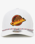 Vancouver Canucks New Era 970 Stretch Snap Rope White Skate Hat