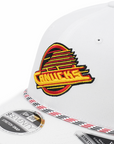 Vancouver Canucks New Era 970 Stretch Snap Rope White Skate Hat