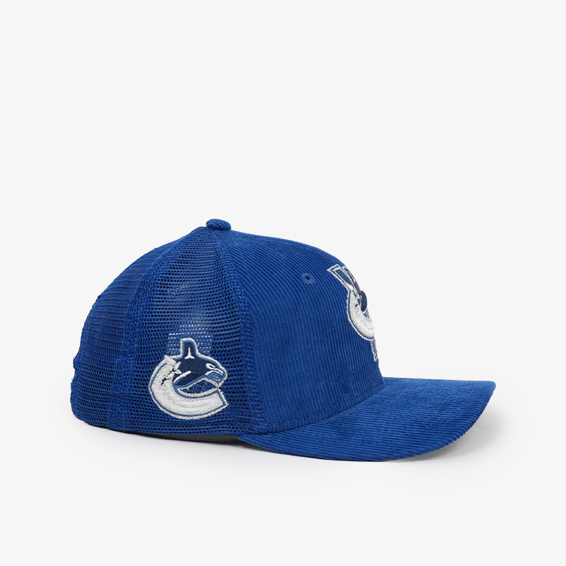 Vancouver Canucks New Era Youth 970 Stretch Snap Deceptor Blue Orca Hat