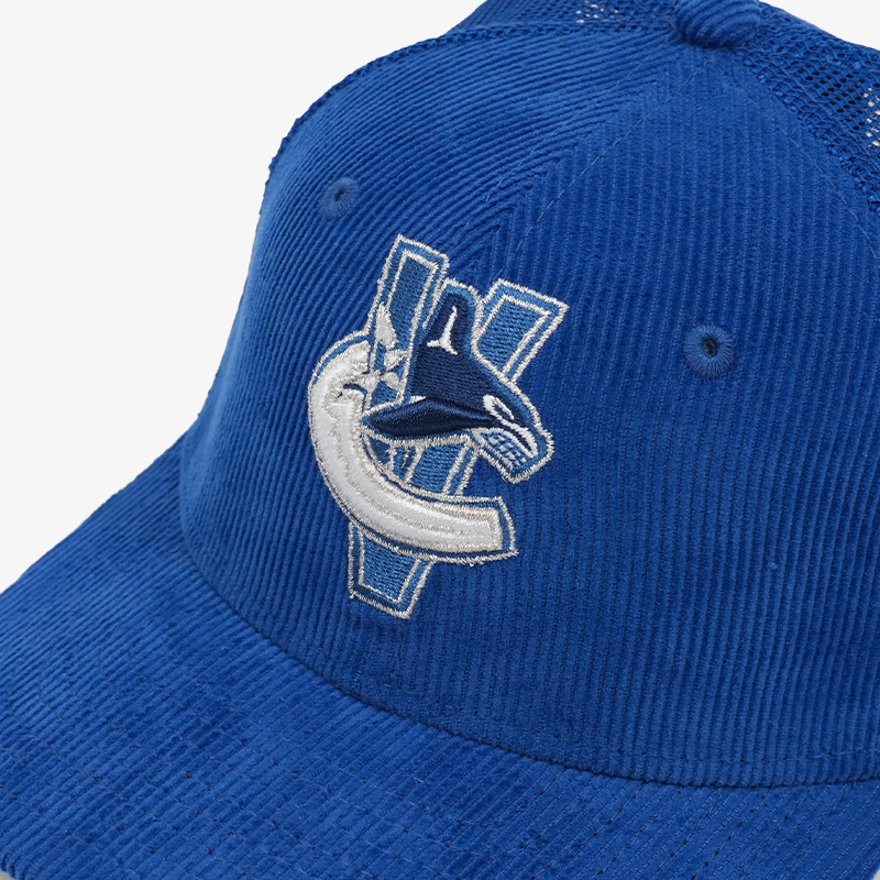 Vancouver Canucks New Era Youth 970 Stretch Snap Deceptor Blue Orca Hat
