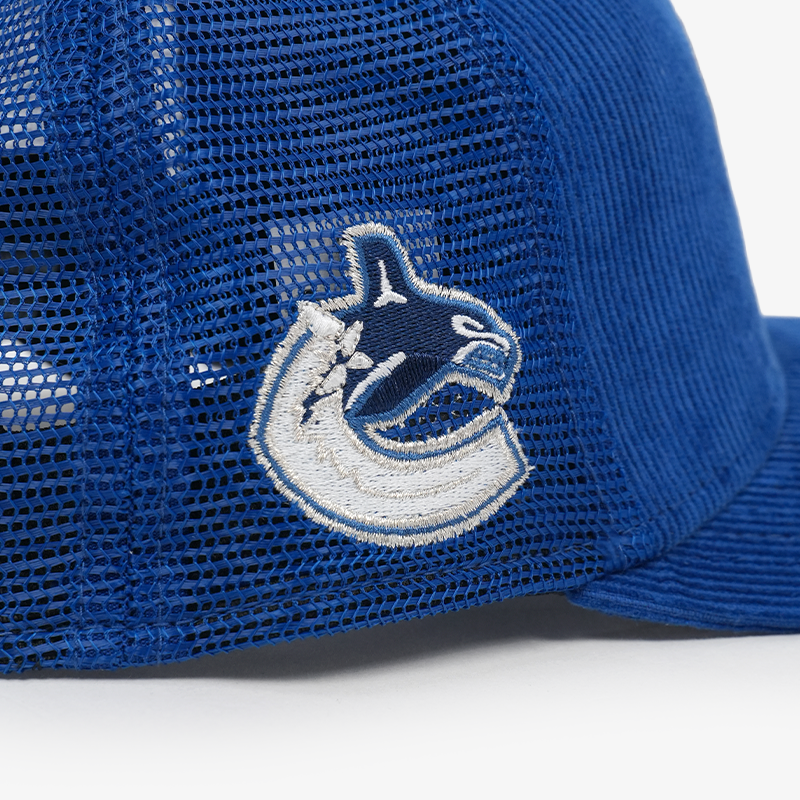 Vancouver Canucks New Era Youth 970 Stretch Snap Deceptor Blue Orca Hat