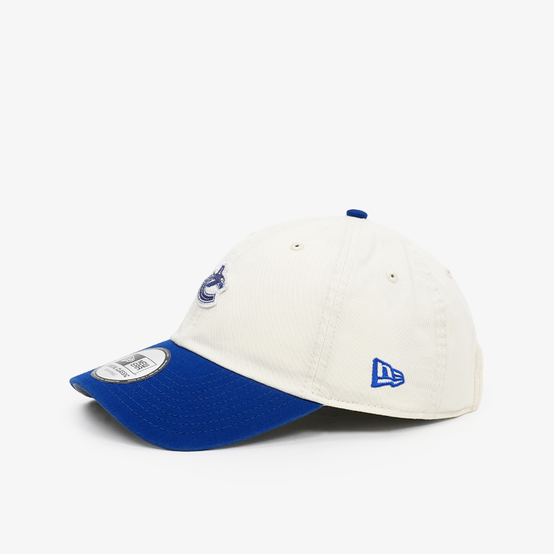 Vancouver Canucks New Era Casual Classic Two Tone Micro Cream/Blue Orca Hat