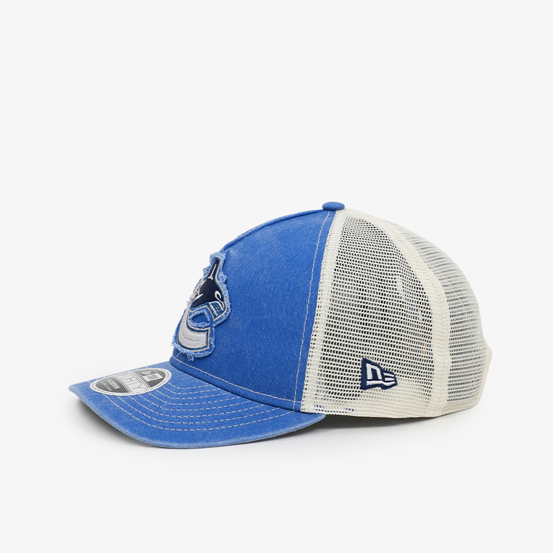 Vancouver Canucks New Era 940 M-Crown Trucker Blue/Cream Orca Hat