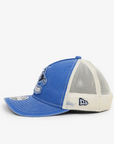 Vancouver Canucks New Era Youth 940 M-Crown Trucker Blue/Cream Orca Hat