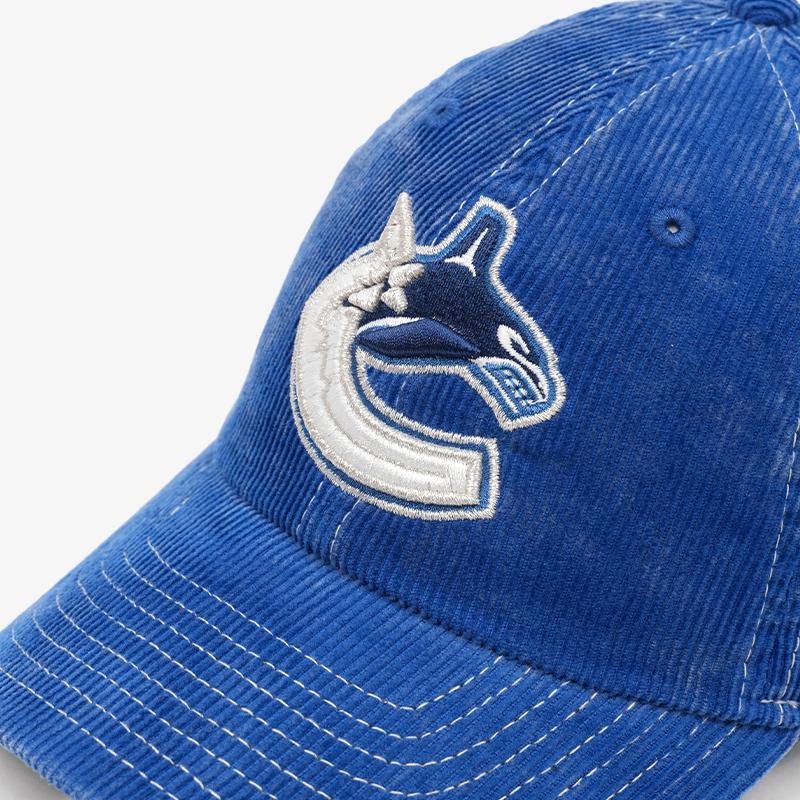 Vancouver Canucks New Era Casual Classic Corduroy Blue Orca Hat