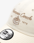 Vancouver Canucks New Era Casual Classic Script Cream Orca Hat