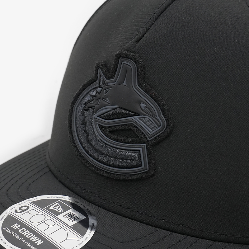 Vancouver Canucks New Era 940 M-Crown A-Frame Alpha Tonal Black Orca Hat