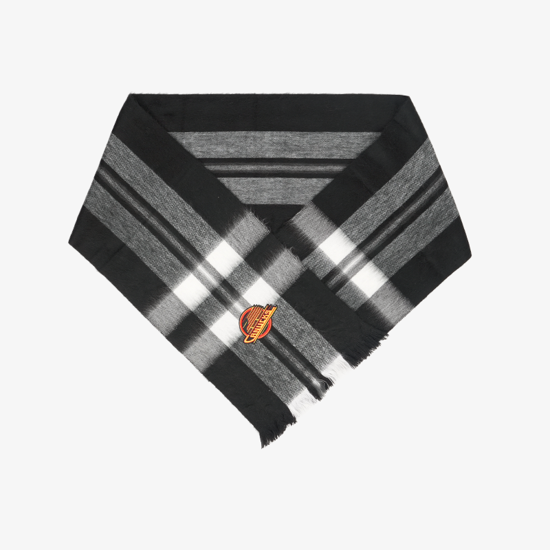 Vancouver Canucks Black Skate Plaid Scarf
