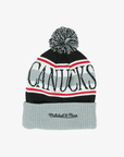 Vancouver Canucks Mitchell & Ness Youth Skate Pom Knit