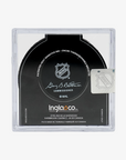 Vancouver Canucks Official Game Puck In Cube