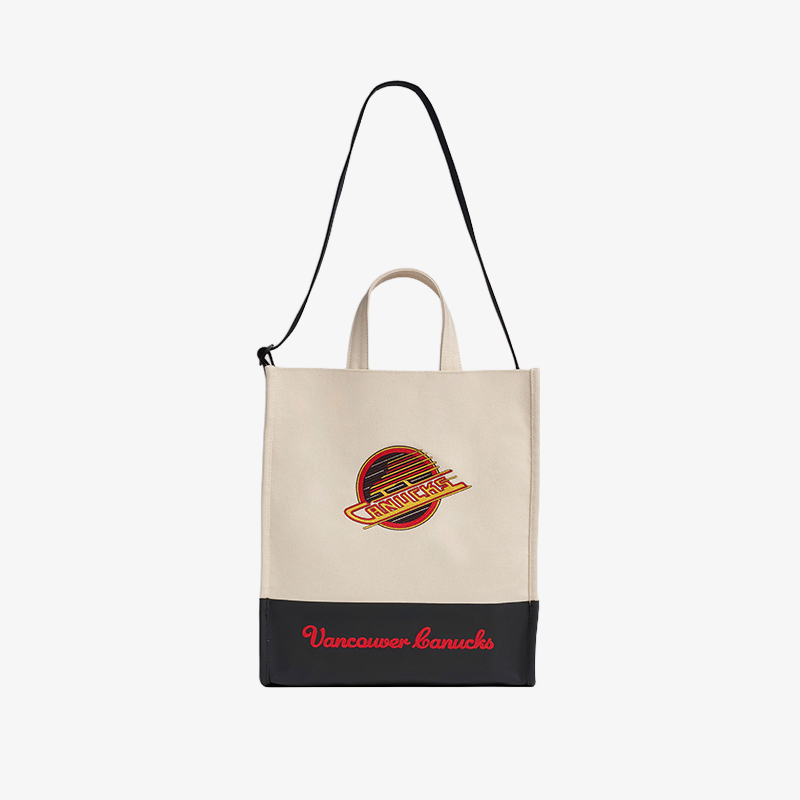 Vancouver Canucks x lululemon Canvas Cream/Blue Skate Tote Bag