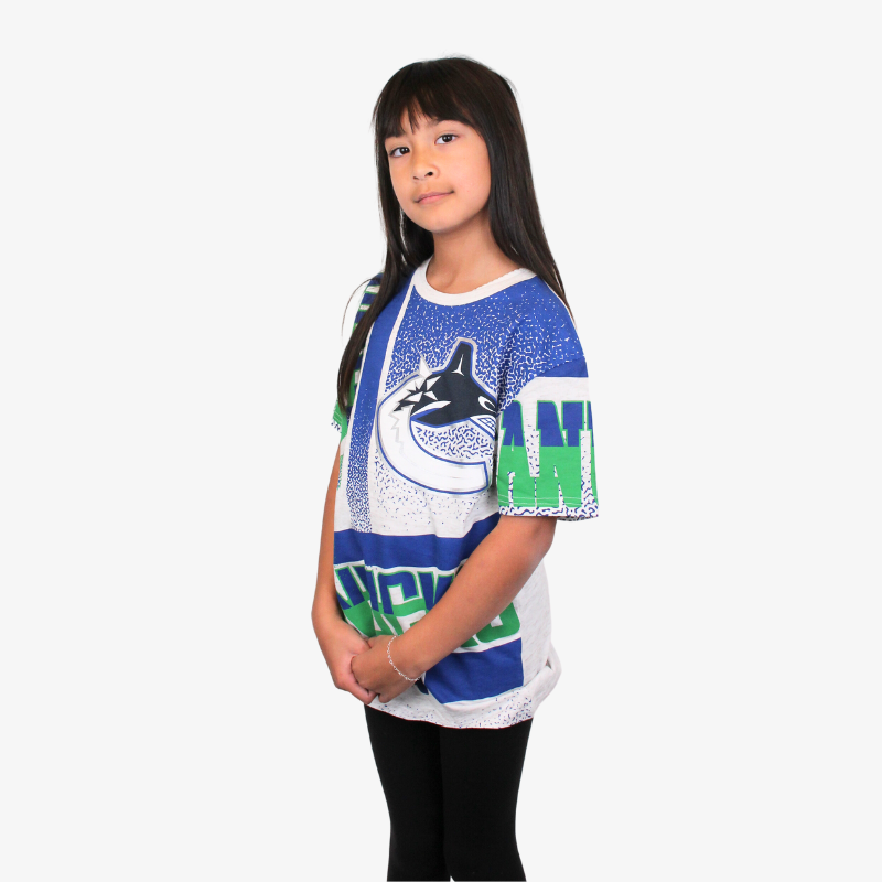 Vancouver Canucks Youth Upper Hand Jersey Tee