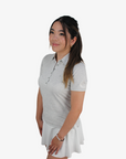 Vancouver Canucks TravisMathew Ladies Light Grey Featherweight Orca Polo