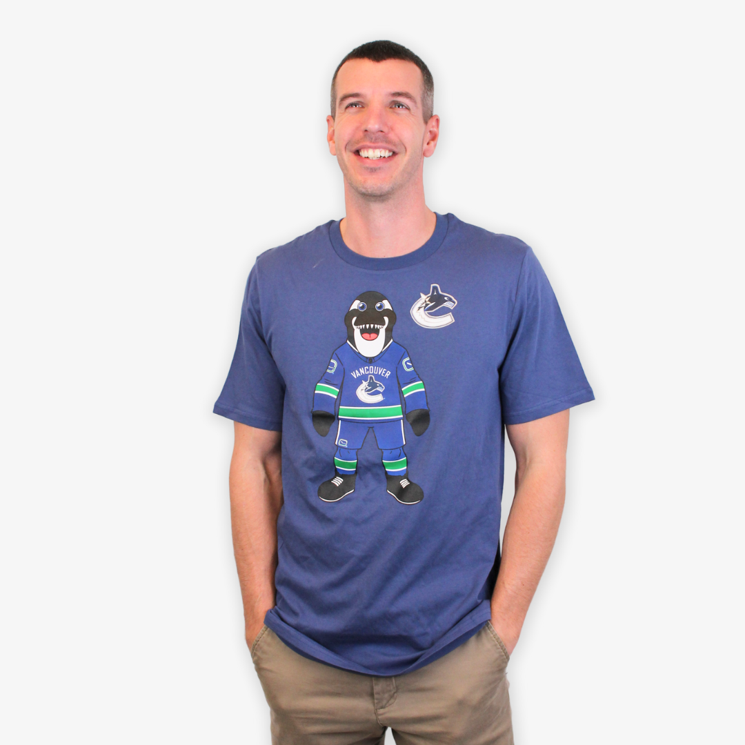 Vancouver Canucks Fin Blue Adult Tee