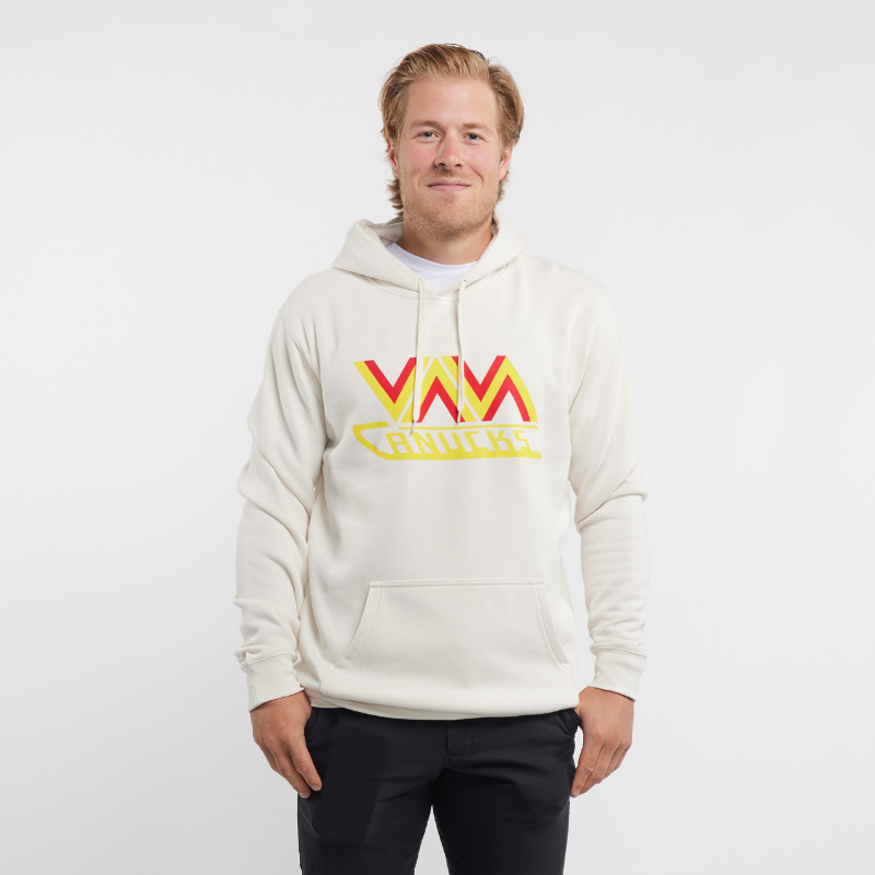 Vancouver Canucks NHL Bulletin Men's Red Express Twill Logo Hoodie —