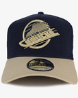 Vancouver Canucks New Era Navy Gold 940AF Skate Hat