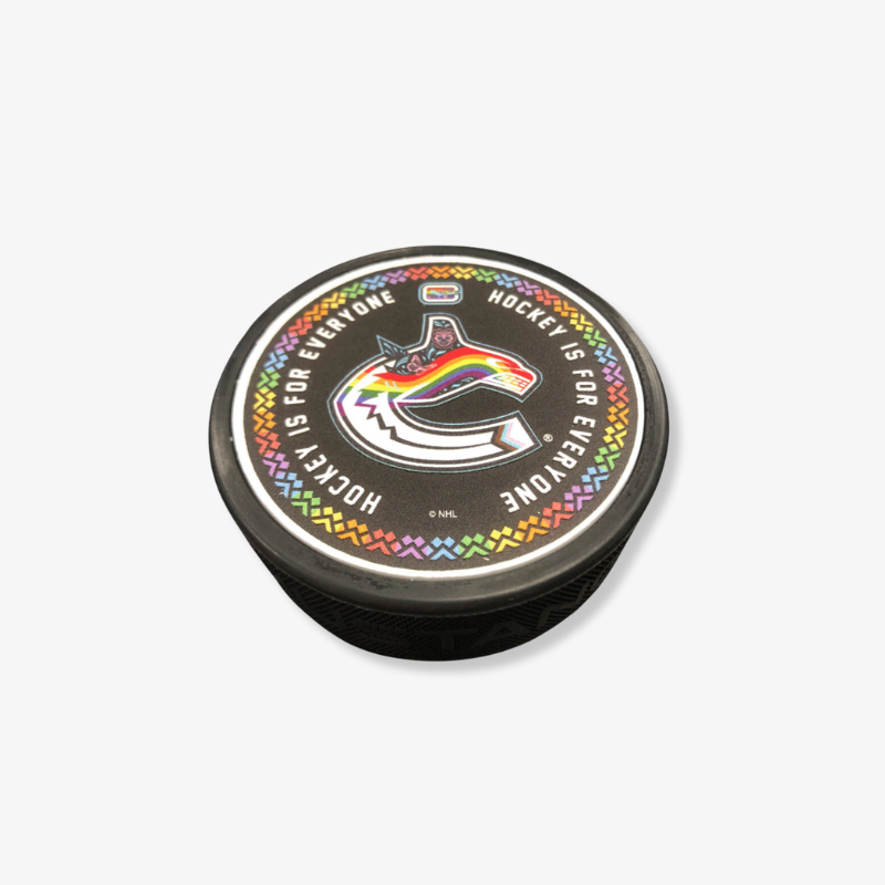 Vancouver Canucks Pride 2023 Textured Puck