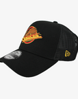 Vancouver Canucks New Era 940 Black Mesh Skate Trucker Snapback Hat