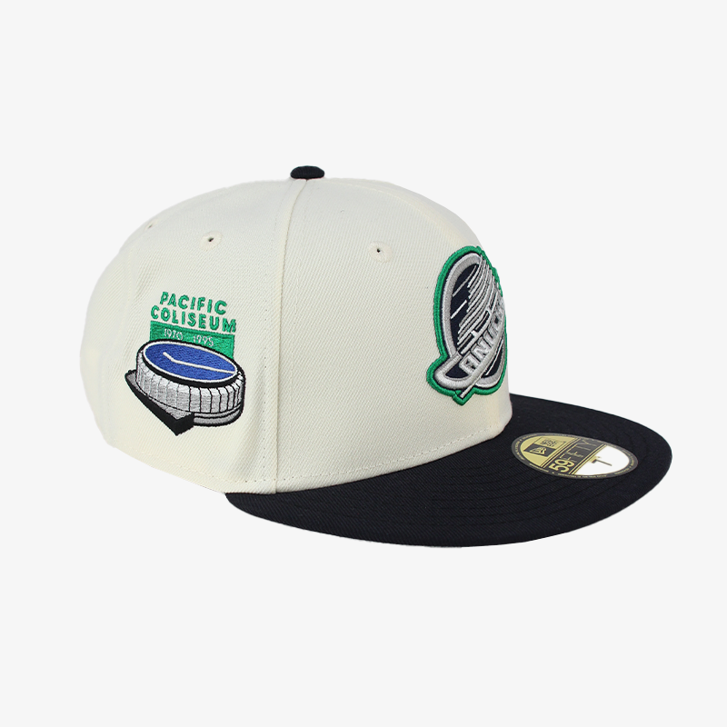 Vancouver Canucks New Era Pacific Coliseum 5950 Skate White Fitted Hat