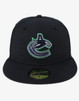 Vancouver Canucks New Era 5950 Rogers Arena All Navy Orca Fitted Hat