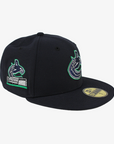 Vancouver Canucks New Era 5950 Rogers Arena All Navy Orca Fitted Hat