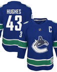 Vancouver Canucks Youth Hughes Home Jersey