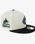 Vancouver Canucks New Era 5950 Rogers Arena White Orca Fitted Hat