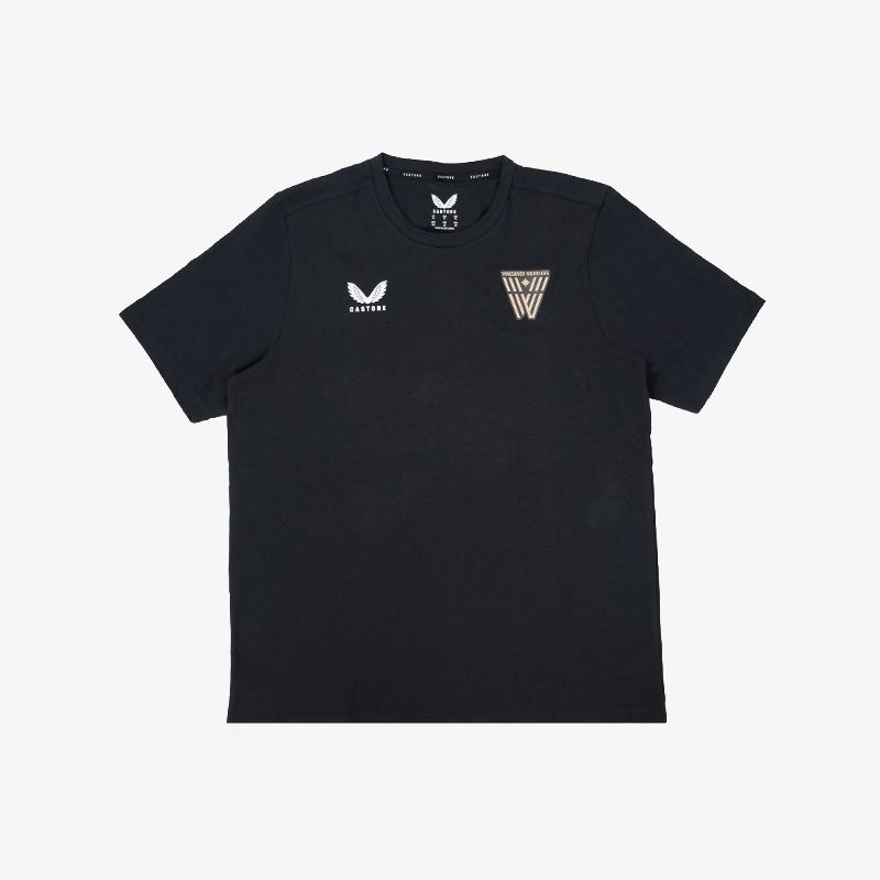 Vancouver Warriors Castore Cotton Leisure Black T-Shirt