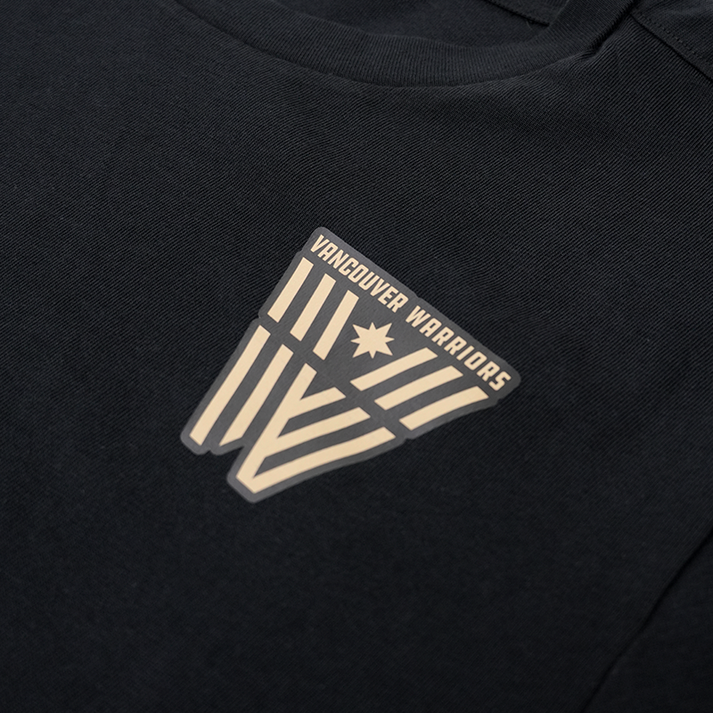 Vancouver Warriors Castore Cotton Leisure Black T-Shirt
