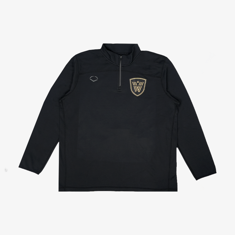 Vancouver Warriors Castore Evo Lightweight Shield Logo Black 1/4 Zip