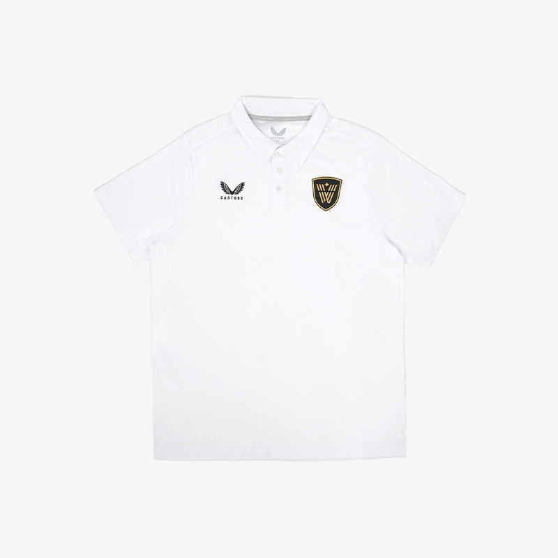 Vancouver Warriors Castore Training Shield Logo White Polo