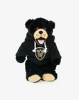 Vancouver Warriors 10" Happy Black Bear with Black Hoodie