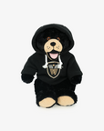 Vancouver Warriors 10" Happy Black Bear with Black Hoodie