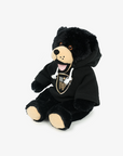 Vancouver Warriors 10" Happy Black Bear with Black Hoodie