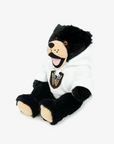 Vancouver Warriors 10" Happy Black Bear with White Hoodie