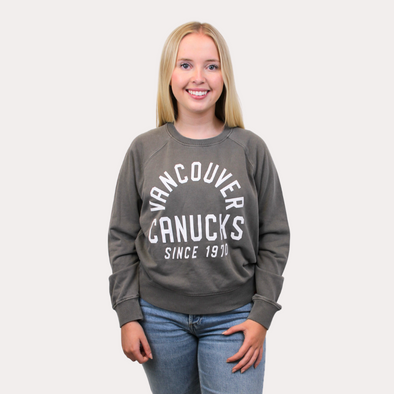 Vancouver Canucks Ladies Sportiqe Grey Long Sleeve