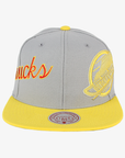 Vancouver Canucks Mitchell & Ness Knockout Gold Skate Snapback Hat