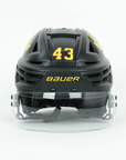 Quinn Hughes Bauer Reakt 150 VN Used Matte Black Helmet Lot 1