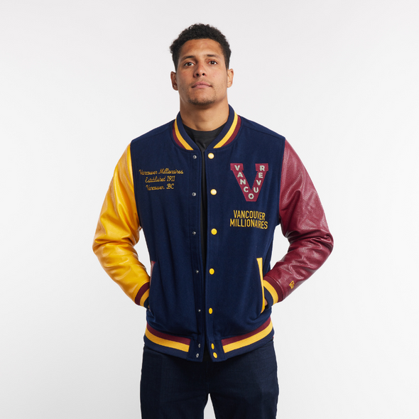 Vancouver Canucks New Era Millionaires Bomber Jacket