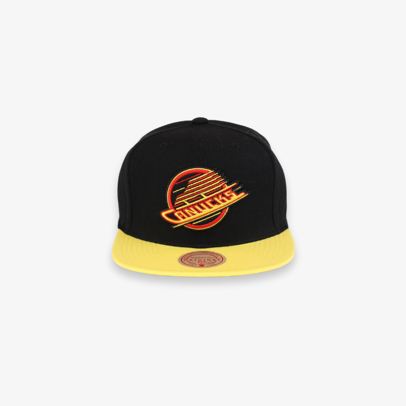 Vancouver Canucks Mitchell &amp; Ness Black and Yellow Snapback