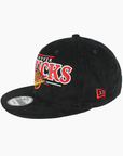 Vancouver Canucks 950 Black Corduroy Skate Snapback