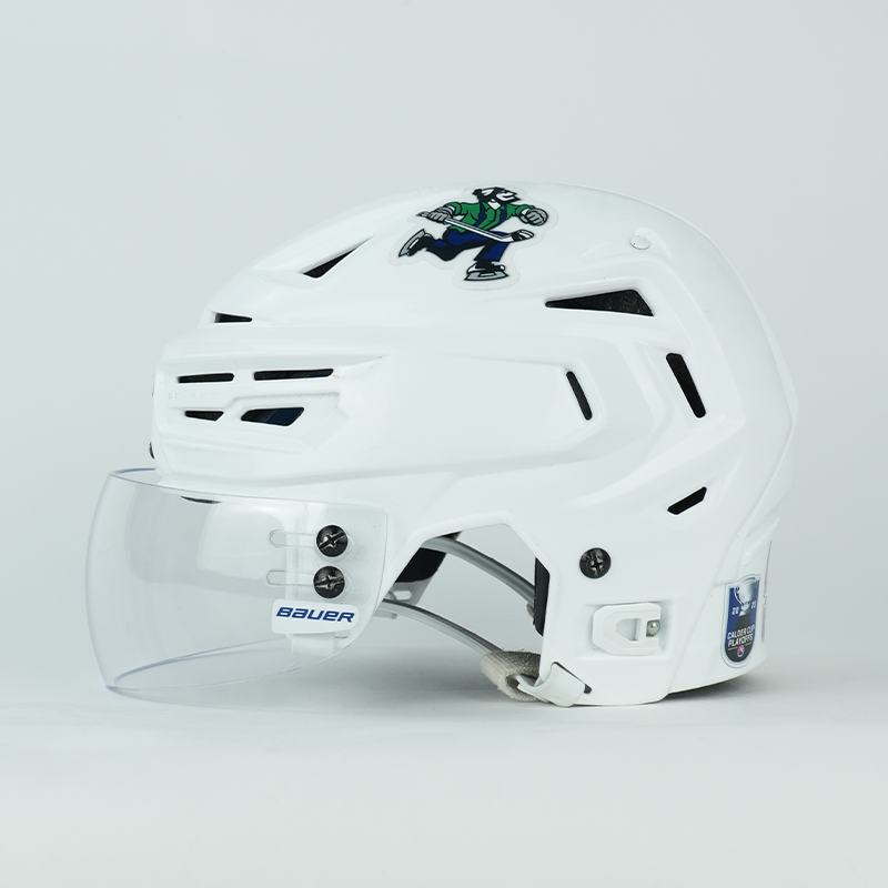 Aatu Raty Bauer RE-AKT 150 Calder Cup Playoffs Game Worn Helmet