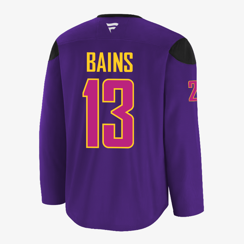 Vancouver Canucks Signed Bains Diwali Night 2026 Jersey