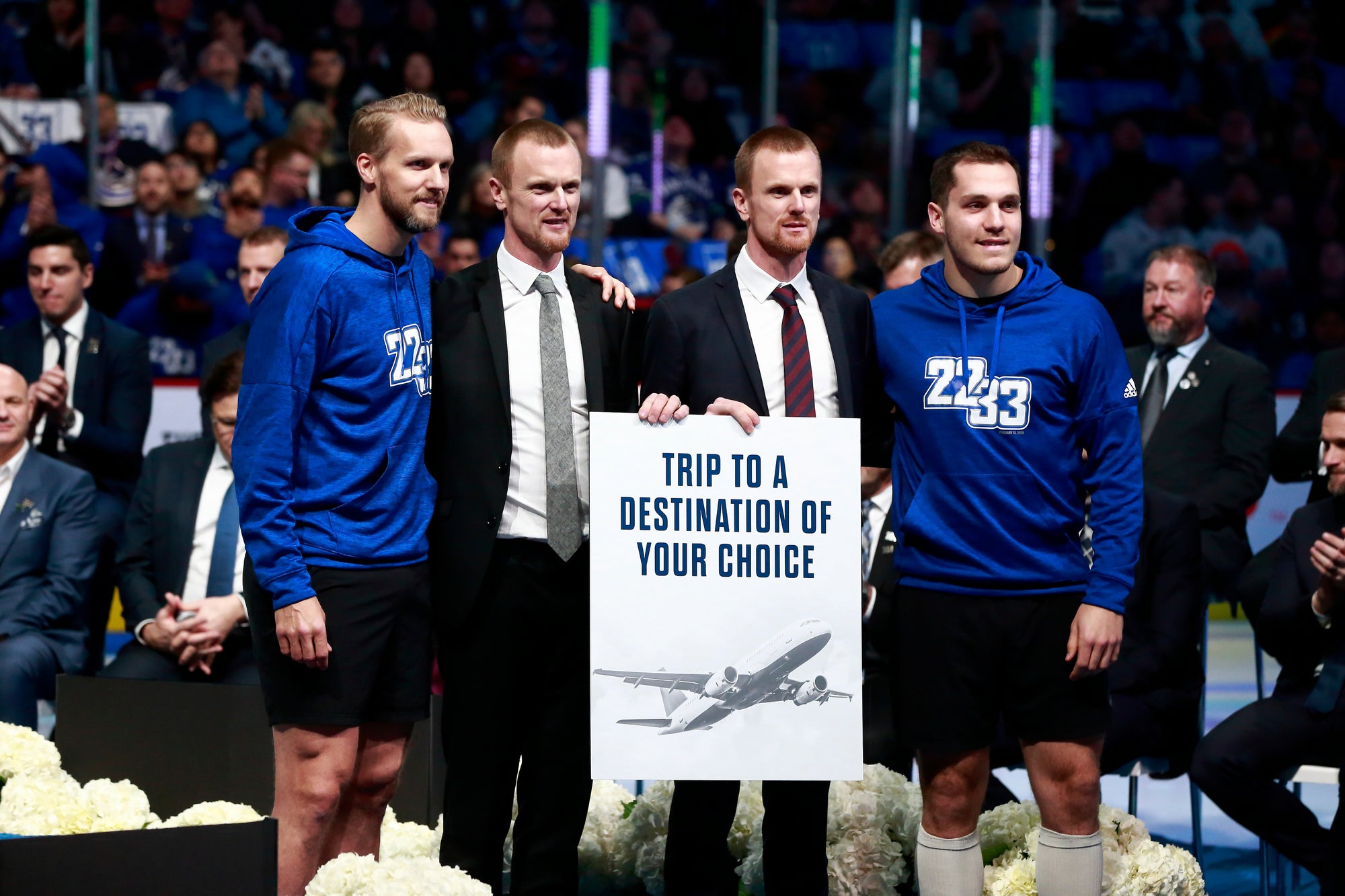 Sedins Jersey Retirement Night Adidas Hoodie - New