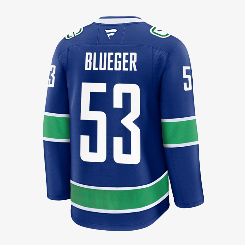 Vancouver Canucks Fanatics Premium Name &amp; Number Home Jersey