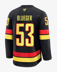 Vancouver Canucks Fanatics Premium Name & Number Black Skate Jersey